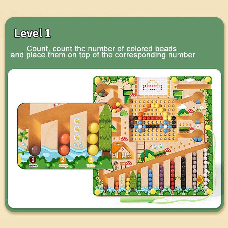 Магнитные сортировочные игры Монтессори Пазл Игрушки Лабиринт Доска Обучение Цвету Счету Числу Классификация Деревянная Обучающая Игрушка