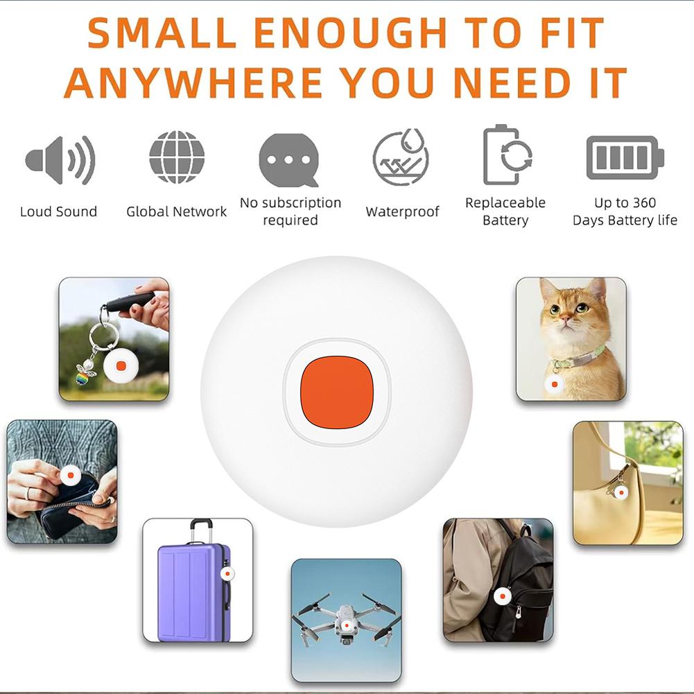 Для Android-трекера GPS-трекер Локатор потерянных вещей Водонепроницаемый трекер для кошелька, ключей, кошелька, багажа, домашних животных