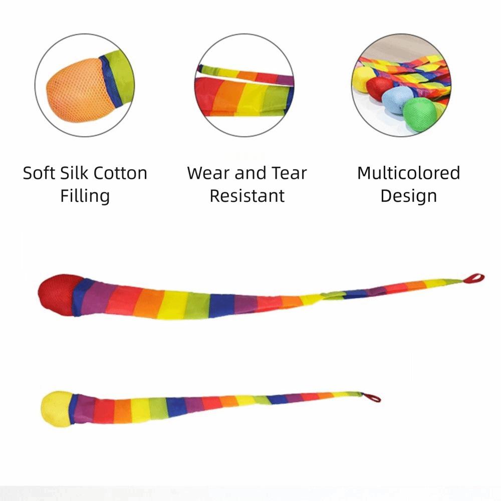 2 шт. Мягкий мяч Мягкий хвост Метеор Мяч Радужный хвост Детский мяч Игрушка Взаимодействие родителей и детей