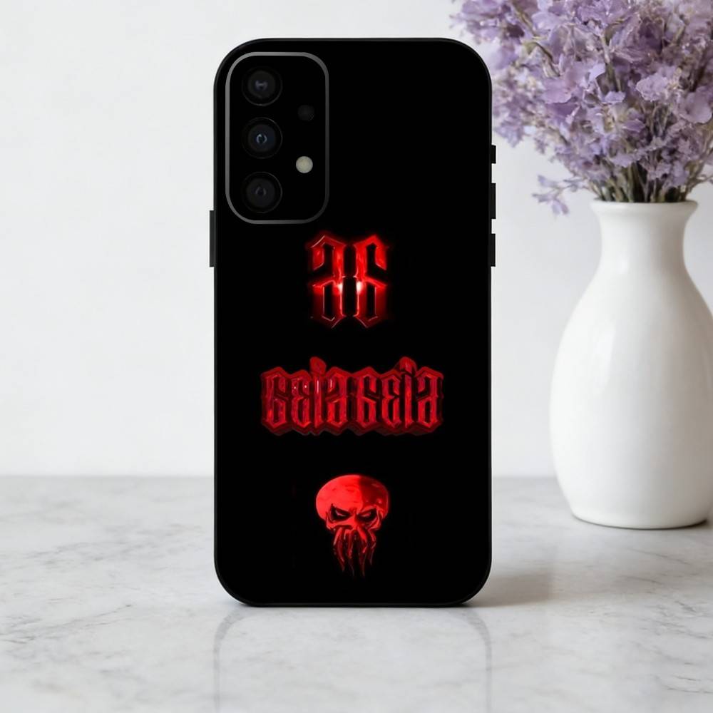 Чехол для телефона рэпера H-HadesS 66S для Samsung Galaxy A73,A72,A71,A70,A53,A52,A51, Мягкий силиконовый черный чехол