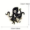 Хэллоуин Привидение Осьминог Брошь Аксессуары Дьявол Одежда Игла Пряжка Ужас Животное Значок