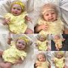 Золотые волосы Имитация игрушки Кукла реборн с желтым ажурным дизайном одежды для детей Праздничный подарок