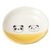 Banko Ware Small Panda Shan Microwave and Dishwasher Made In 18042 Children's Tableware, Ceramic, Oven-Safe Plate, Small, Approx. 9cm, Yellow, Safe,