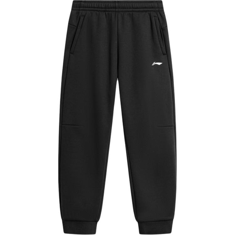 Li Ning Серия Спортивный Стиль Жизни Серия Фитнес Толстовка Пуловер на Флисовой Подкладке и Теплые Брюки с Манжетами Повседневный Спортивный Комплект Мужские комплекты AWDVE41-1+AKLUC35-1