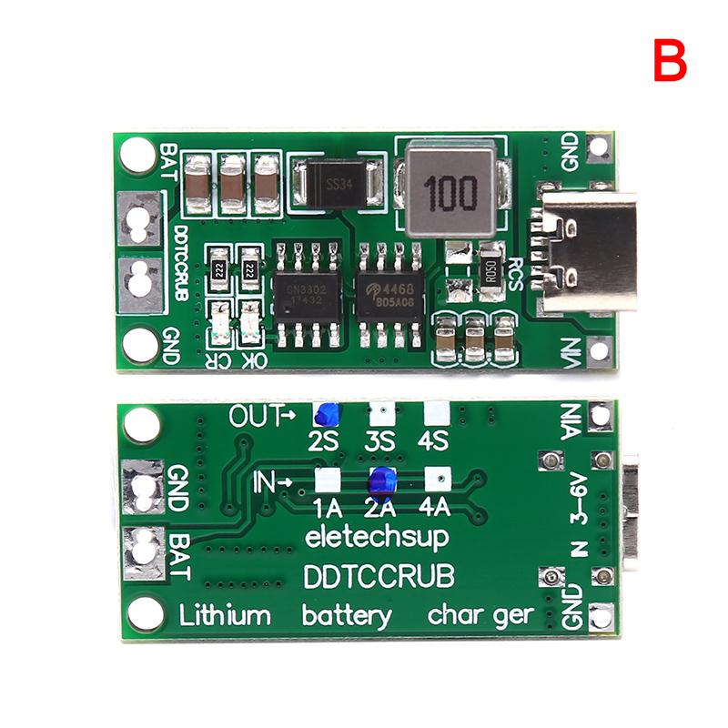 Многоэлементное 2S 3S 4S Type-C до 8,4 В 12,6 В 16,8 В липополимерное литий-ионное зарядное устройство