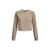 Solid Color Crew Neck Long Sleeve T-Shirt Women Tops Brown 1378650-236