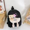 Cute Bear Pattern Kids Backpack For Preschool Durable Nylon With Padded Straps