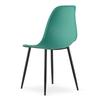 WAT chair green / black legs x 4