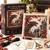 Dragon Theme Stitching Crafts 1 Set DIY Castle Embroidery Kit, Fantasy World Cross Artisan Craft Supplies Stitch Crafts, Beginner Starter Kit for Home