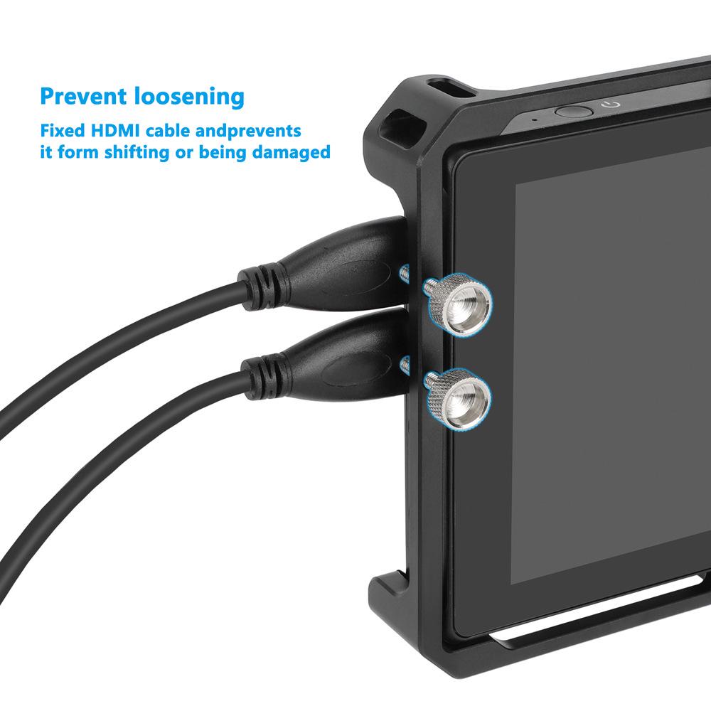 FeelWorld F7 Plus 7" Monitor Cage with Cable Clips