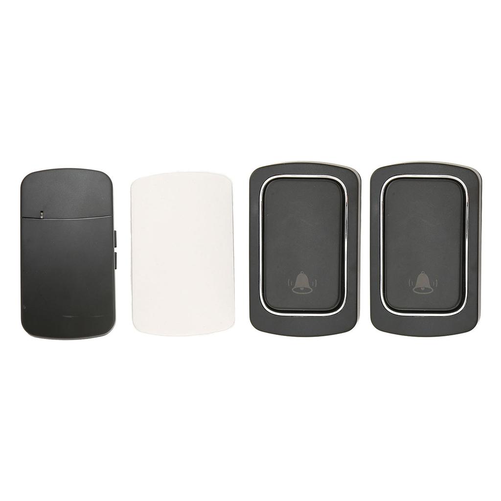 Wireless Doorbell Battery Free Self Generating 2 Transmitter for 1 Receiver IP68 Waterproof Mini