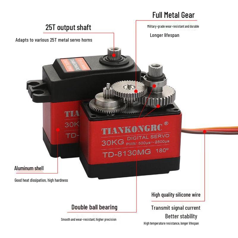 TIANKONGRC TD8130 Series 30kg Digital Metal Gear Servo