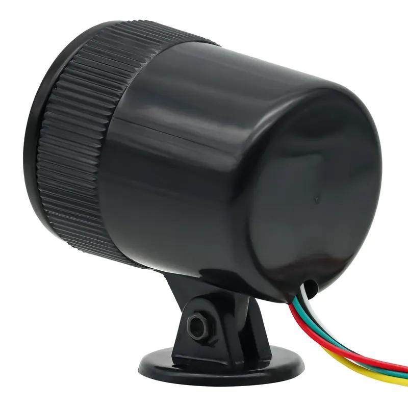 52mm RPM Meter Tachometer + Gauge Holder Blue LED Tacho Gauge 0-8000 RPM Black for 1-8 Cylinder Engine Car Gauge 12V