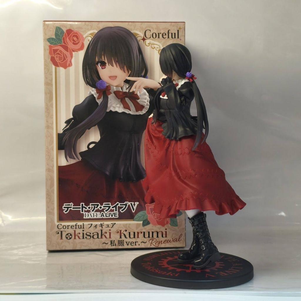 Новая аниме-фигурка Токисаки Куруми из Date A Live, милая модель девушки, игрушка, ПВХ, черное платье, наряд, стоячая модель, модель автомобиля, украшения, игрушка
