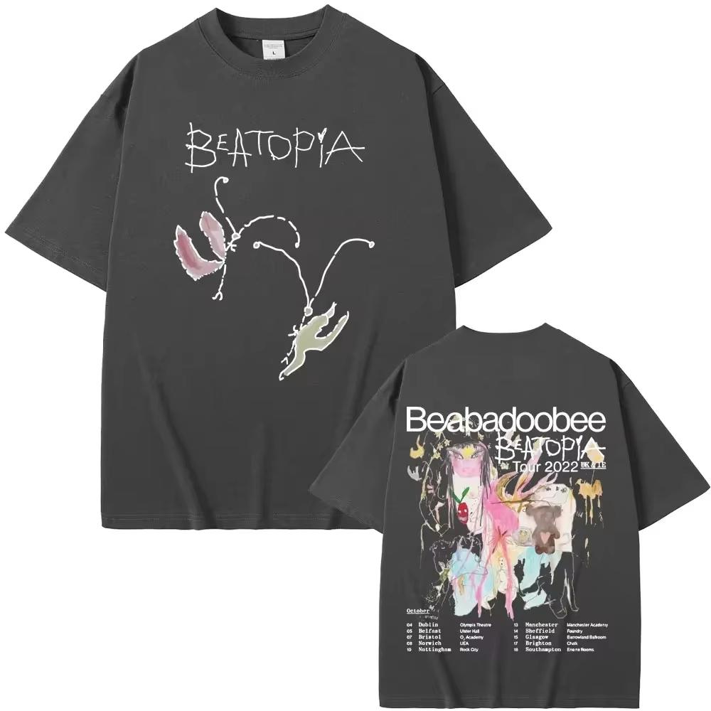 Beabadoobee Beatopia Tour Tshirt 2026 Summer Unisexs Womens Fashion Harajuku Cotton Oversized Street Wear Aesthetic Tshirt