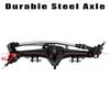 GLOBACT Aluminum Front & Rear Axles Set for 1/10 Axial SCX10 I II RC Crawler Car Upgrade Accessories