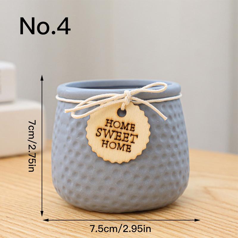 Colorful Mini Flower Pot Ceramic Succulent Pot Plant Pot Planter Bonsai Home Decor Indoor Decoration Desktop Ornaments