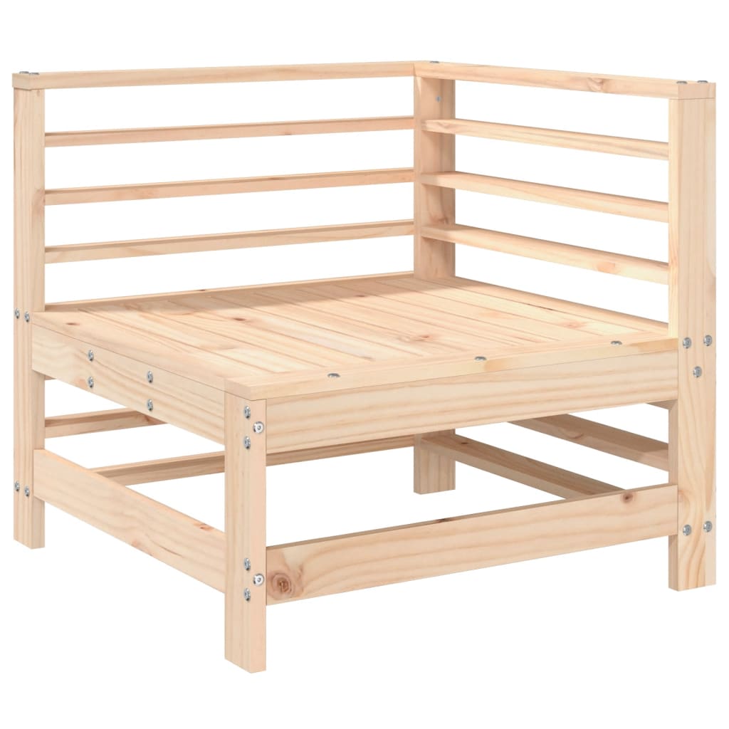 6 Piece Garden Lounge Set Solid Pine Wood