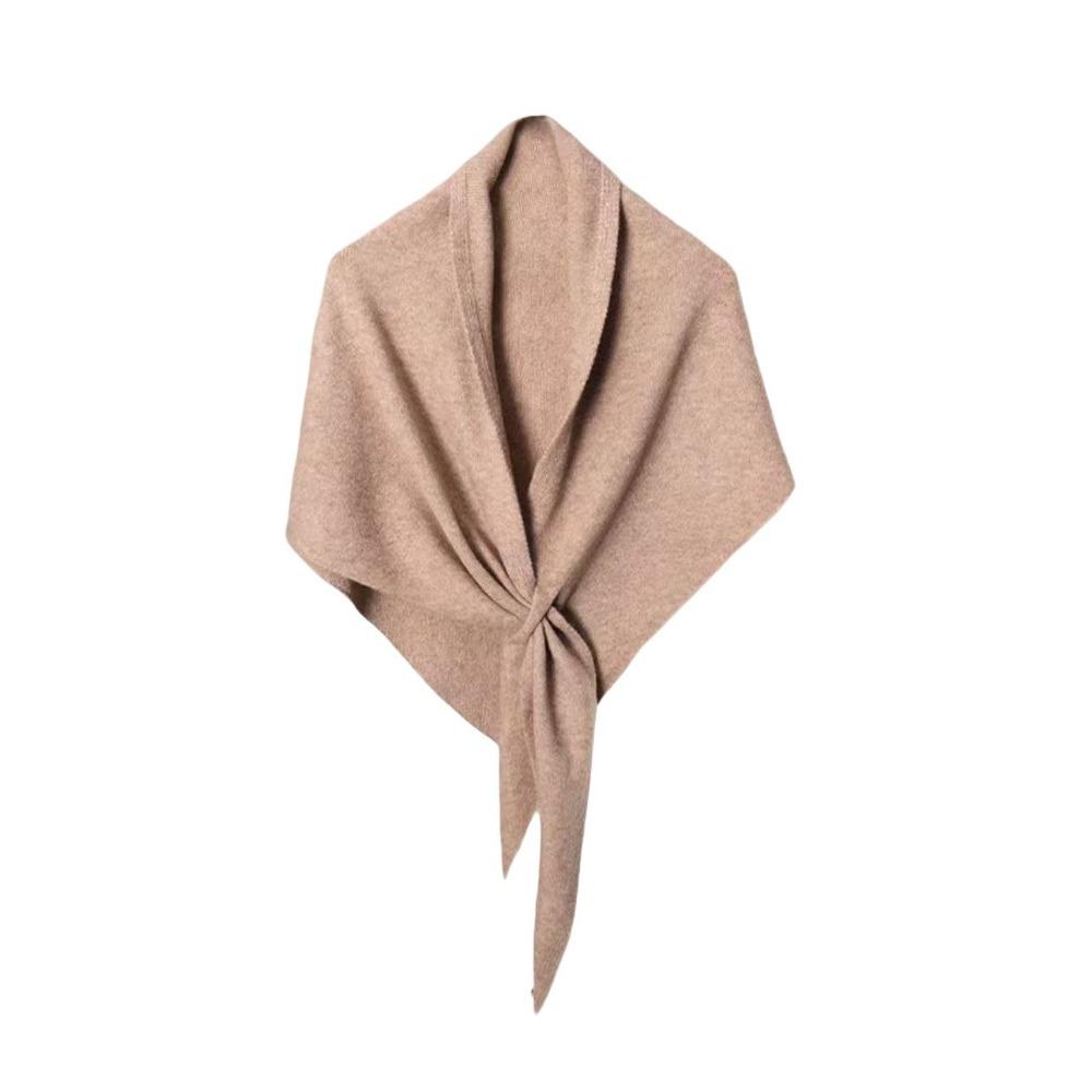 Cashmere Knitted Triangle Scarf Korean Style Winter Shawl Soft Cape Wraps Women/Men
