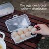 Portable 3/4/8 Grid Egg Storage Box Shockproof Plastic Egg Holder Container for Outdoor Camping Eggs Box Kitchen Organizer Case