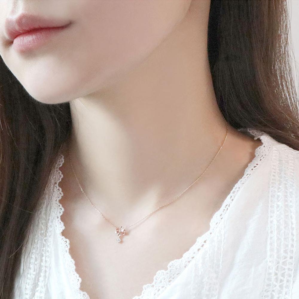Paul Brial 14K Bling Ribbon Necklace Pfgn0022
