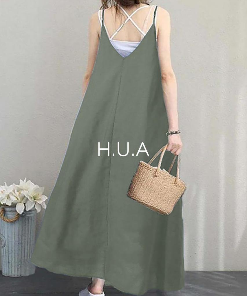 Без рукавов Идеально на каждый день Специальный размер 2XL Женское платье H.U.A, До колена, Для вечеринок после, Носить, Мероприятия, Свидания, Курорты, Весна/Лето, BG,