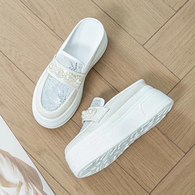 8,5 см синтетическая лакированная кожа на платформе, тапочки на танкетке, женские модные сандалии, массивные кроссовки, римские туфли-лодочки, летняя обувь