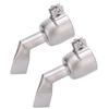 2Pcs Welding Gun Nozzle Flat 120 Degree Stainless Steel Hot Air Plastic Weld Torch Accessories