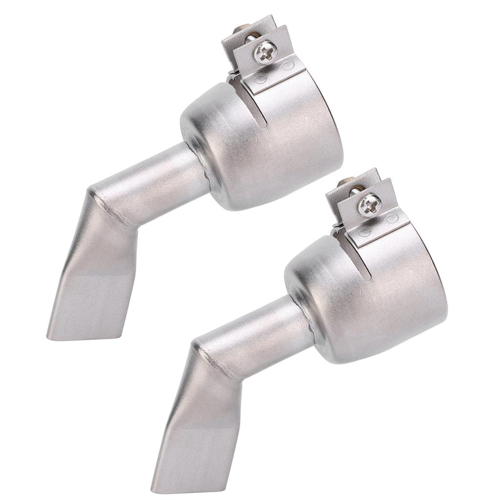 2Pcs Welding Gun Nozzle Flat 120 Degree Stainless Steel Hot Air Plastic Weld Torch Accessories