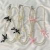Bag Accessory Bowknot Phone Strap Hanging Decoration Phone Lanyard Wallet Necklace Chain  Wallet