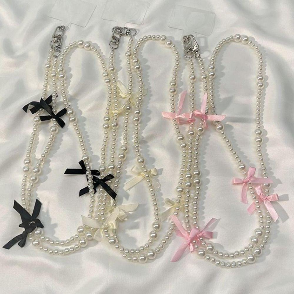 Bag Accessory Bowknot Phone Strap Hanging Decoration Phone Lanyard Wallet Necklace Chain  Wallet