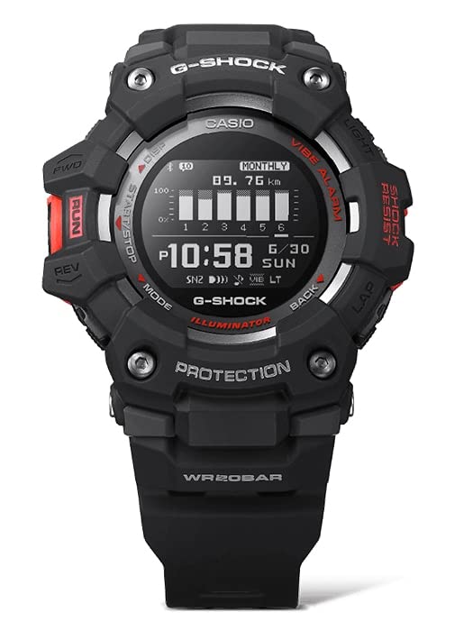 Casio G-SHOCK GBD-100-1 G-SQUAD Bluetooth Цифровые часы Мужские Водонепроницаемые Черные