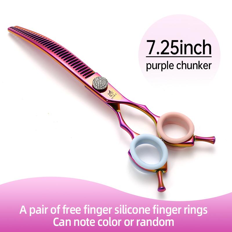 Fenice Высококачественные 6,5/7,25 дюйма Прямые/Изогнутые JP440C Процент утоньшения 25%-70% Ножницы Филировочные Ножницы для груминга домашних животных Собак