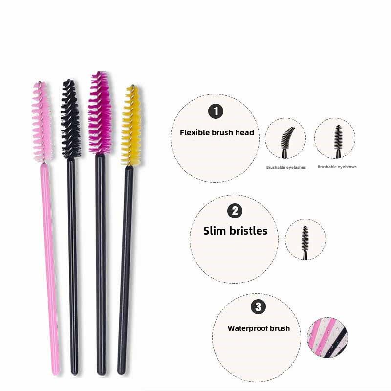 50 шт. одноразовая спиральная щеточка для ресниц, щеточка для бровей, расческа для наращивания ресниц, инструмент для макияжа, дорожный бизнес, портативный