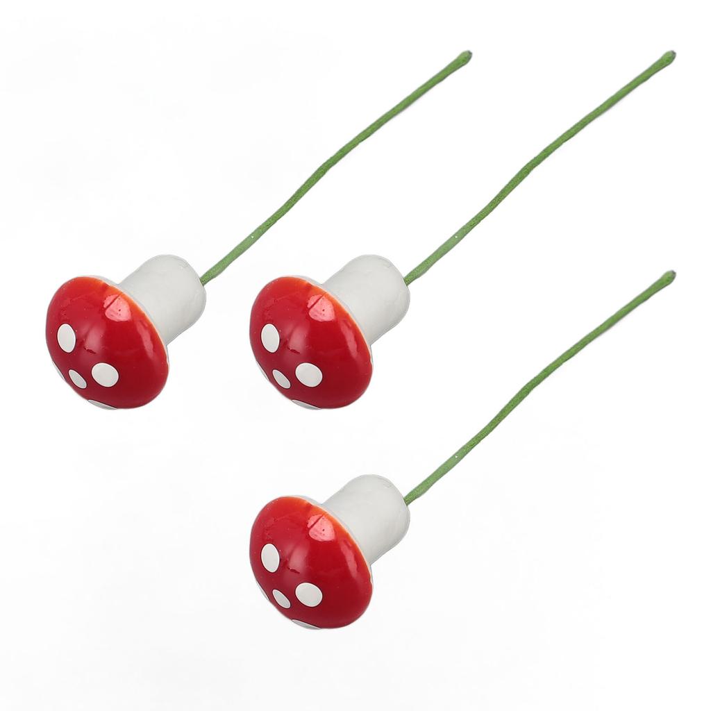 40PCS Mushroom Miniature Decoration Plastic Mushroom Pot Micro Landscape Decoration