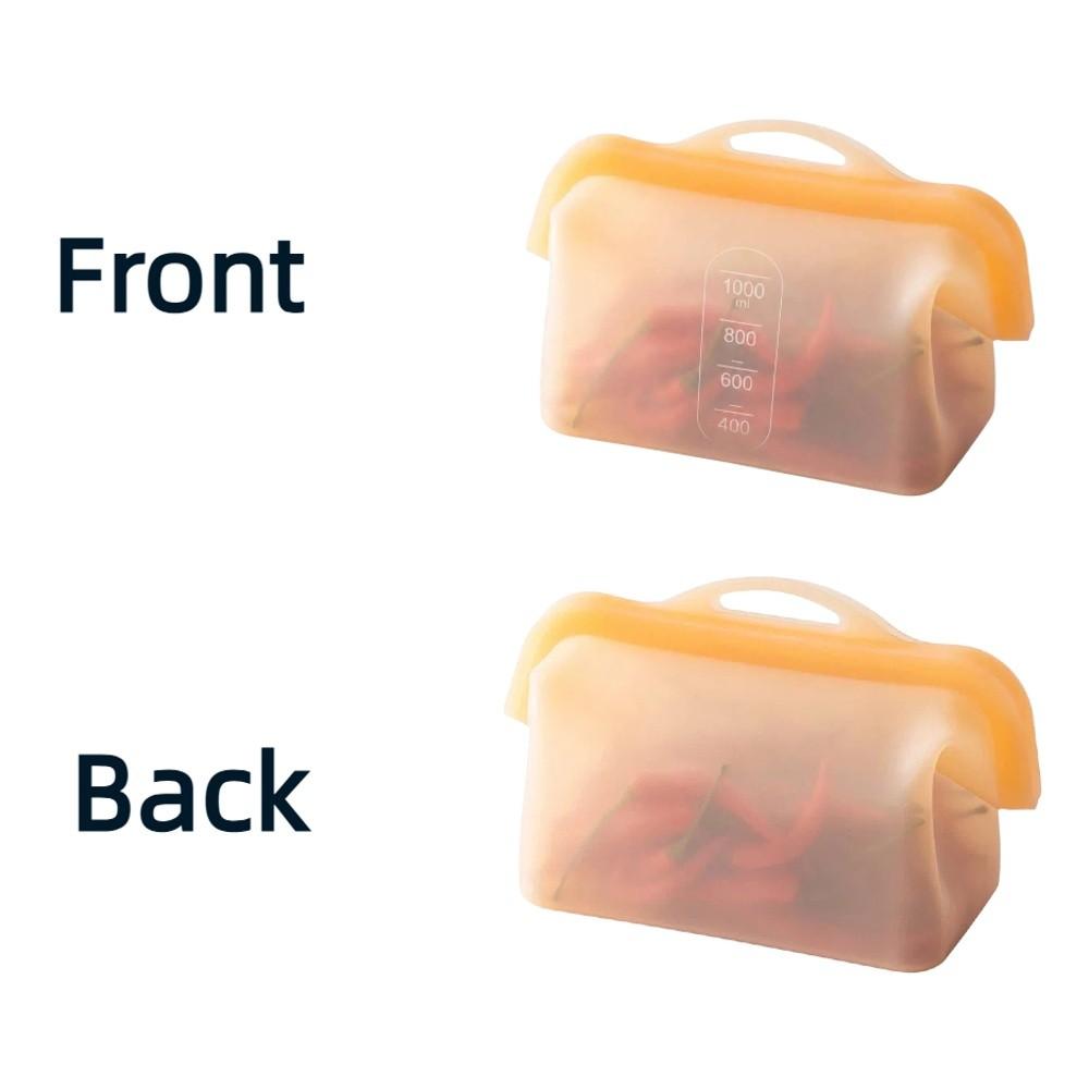 With Handle Fruit Storage Bags Odor-Proof Sealed Bag Durable Upright Freezer Bags Home Kitchen