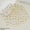 68Pcs/set  Drip Butterfly Heart Ring Set Zircon  Gold Rings for Women Jewelry Accessories