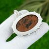 Natural Mahogany Obsidian Gemstone Jewelry 925 Sterling Silver Pendant For Women