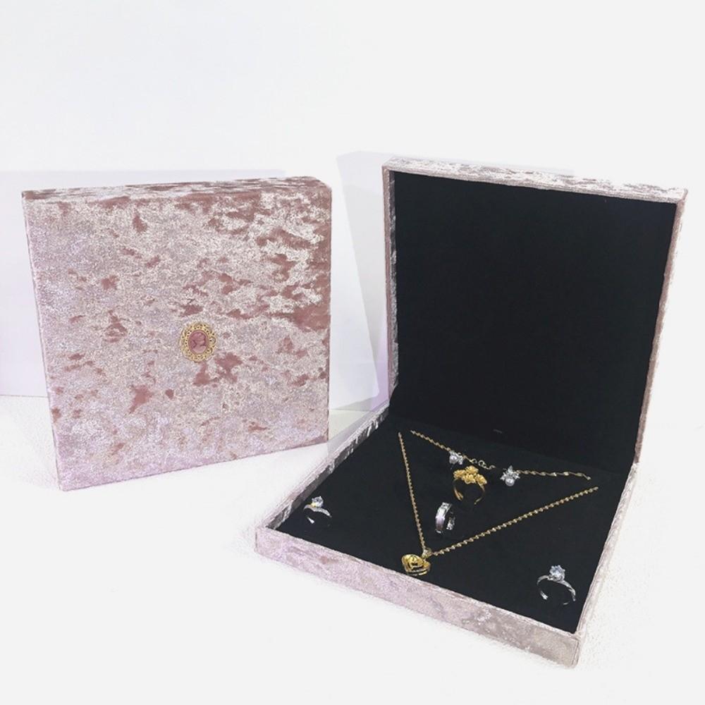 Bracelets Wedding Ring Display Case Pink Necklace Storage Box Retro Jewelry Box Gifts