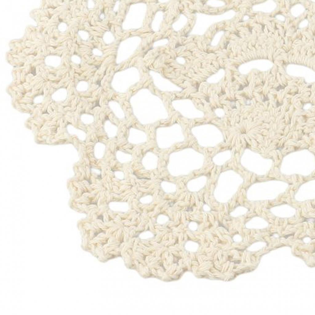 Плейсмат Украшение для дома Овальный Винтажный Ручное Вязание Крючком Хлопковое Кружево Салфетки
