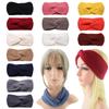 Warm Hair Accessories Women Weaving Cross Headband Crochet Turban Knitting Headwear Head Wrap