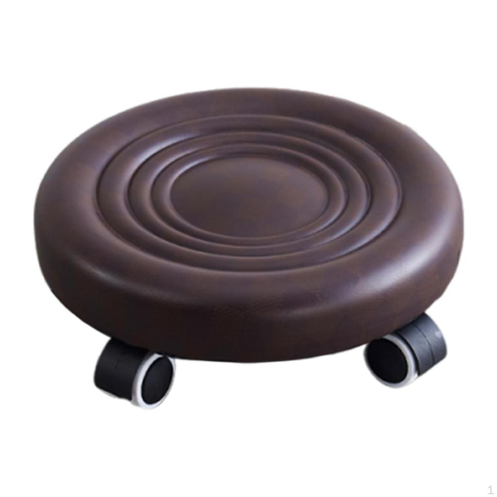 Низкая высота табуретки на колесиках подставка для ног с подвижной утолщенной подушкой табуреты-стремянки на роликах