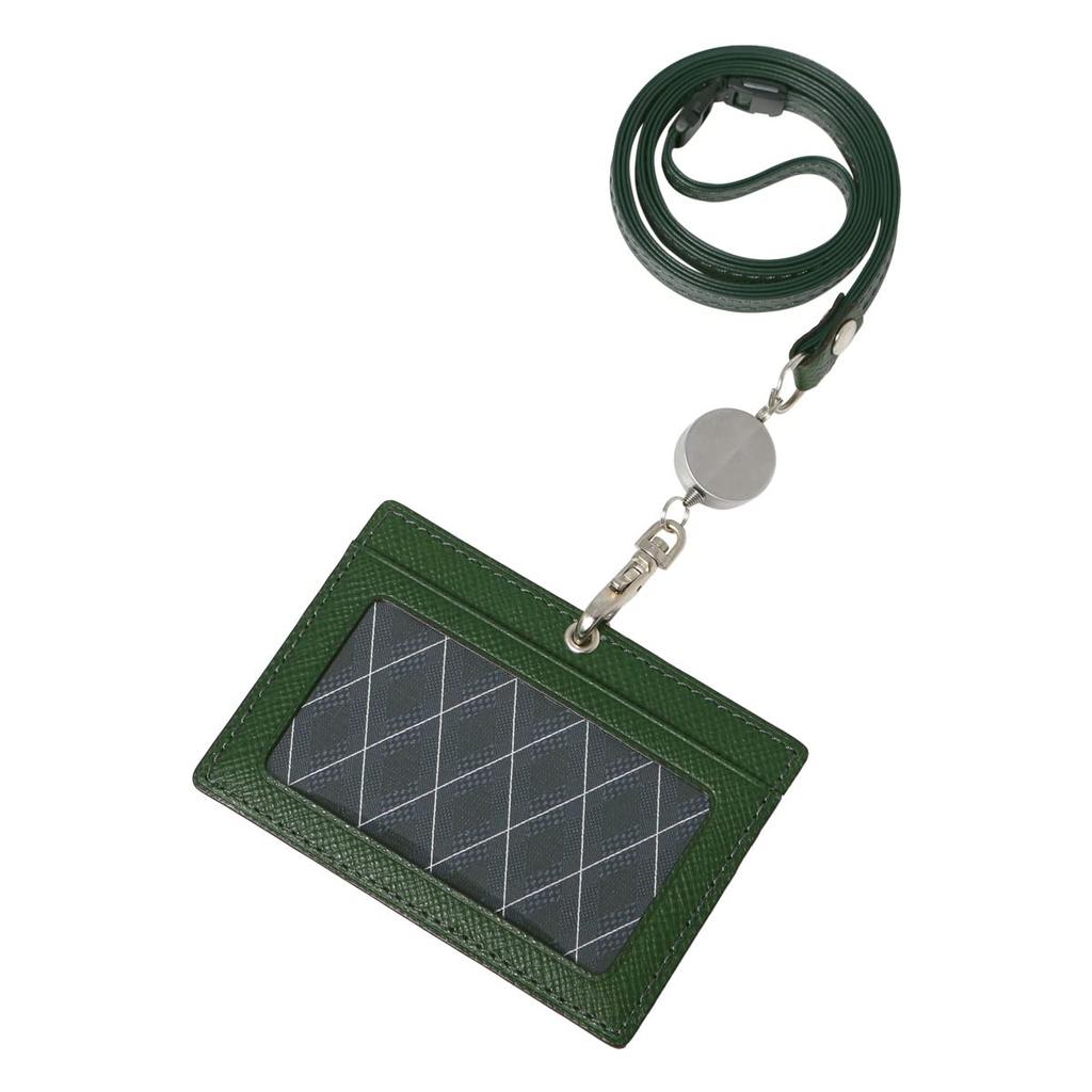 ID Card Case ID Card Holder Name Holder Pass Case Genuine Leather 729628 Panama Card Case Card Holder Name Tag Holder Employee ID Reel Cowhide Italian