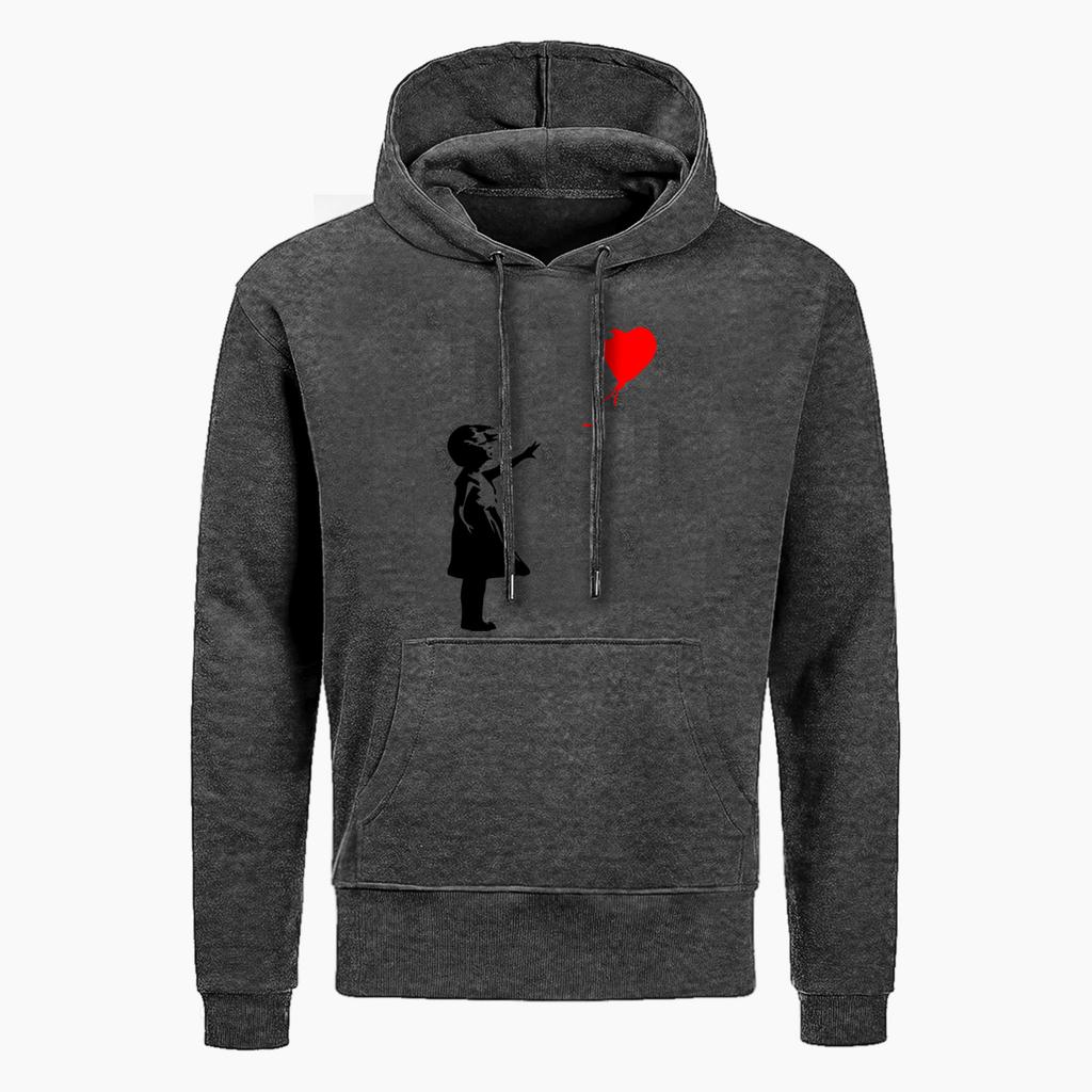 Модные толстовки с капюшоном Balloon Girl Banksy Толстовка осенняя персонализированная куртка хип-хоп мужская уличная толстовка