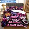 Monster-High Party 3pcs K-pop music group Bedding set,Ideal for Bedroom, Dormitory,Including Duvet Cover And 2pcs Pillowcases,Fan gifts