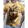Men's Patterned Printed T-shirt, Casual Short Sleeved Round Neck T-shirt, Summer Outdoor Men's Clothing