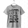 Poison Men's T-shirt Vintage Skull Snake Lightning Gray Graphic Tee Glam Metal Band Concert Tour Merch American Rock Music Lover Shirt