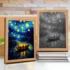 Light Painting Photo Frame Van Gogh Astral Art Led Night Light Bedside Tabe Lamp Room Home Desk Decor Christmas Gifts Moon Lamp