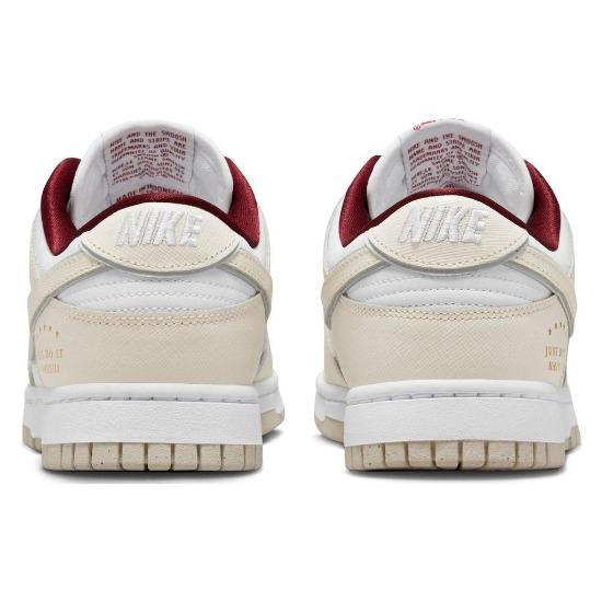 Nike Женские кроссовки Dunk Low SE Sisterhood белые Team-Red Photon-Dust DV1160-100