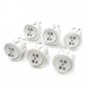 White Front Panel 3-Position Round Rocker Switch, 6-Pin, 22mm Mounting Hole for Pasta Maker Power Control
